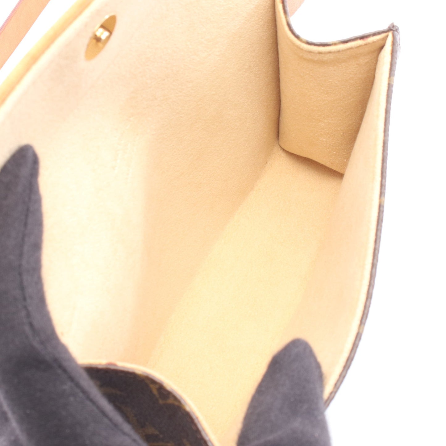 ポシェットフロランティーヌ モノグラム ボディバッグ ウエストバッグ PVC レザー ブラウン ルイヴィトン