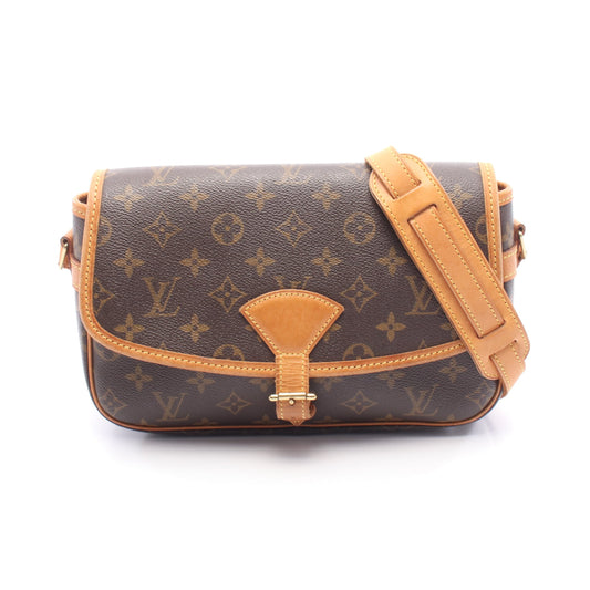 ソローニュ モノグラム ショルダーバッグ PVC レザー ブラウン ルイヴィトン