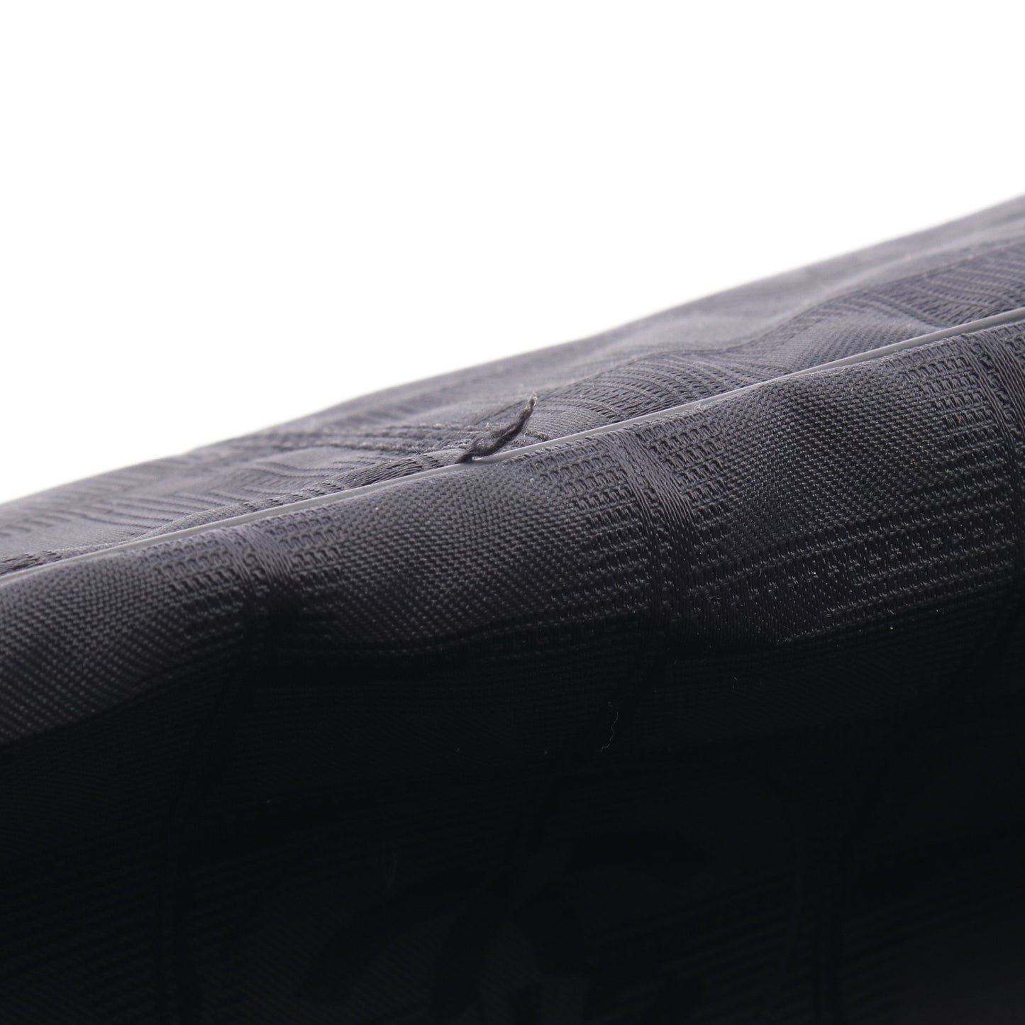 ニュートラベルラインMM ハンドバッグ トートバッグ ナイロンキャンバス レザー ブラック ゴールド金具 シャネル