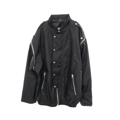 METAMORFOSI バックロゴ ジャケット ナイロン ブラック グッチ アウター GUCCI