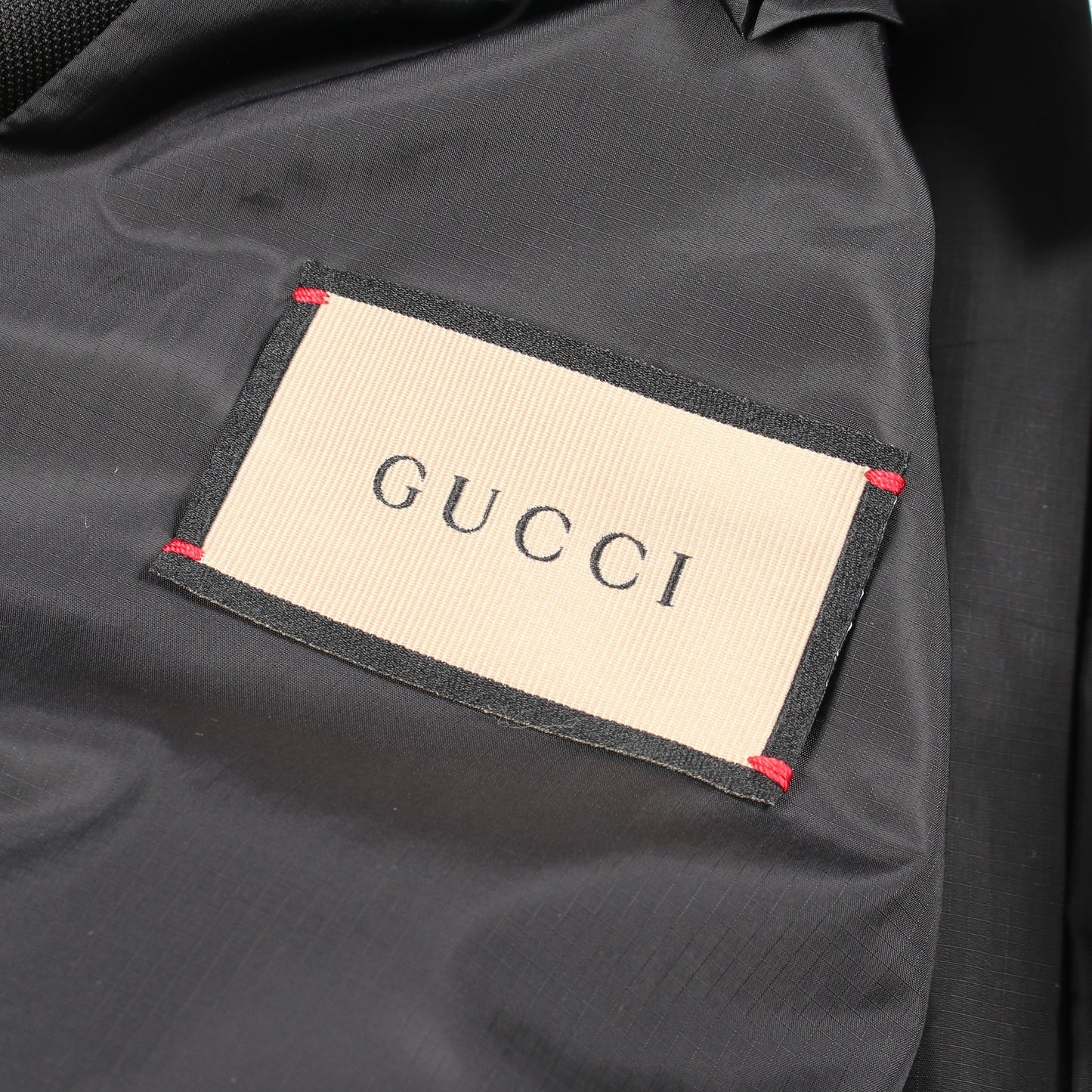 METAMORFOSI バックロゴ ジャケット ナイロン ブラック グッチ アウター GUCCI
