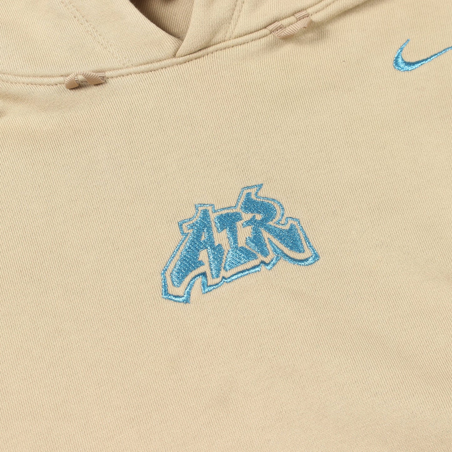 OFF-WHITE × NIKE NRG Fleece Hoodie プルオーバーパーカー コットン ベージュ オフホワイト トップス OFF-WHITE