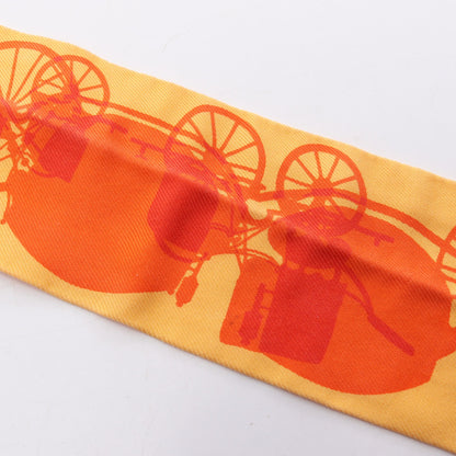 ツイリー Rayons X リボン リボン スカーフ シルク オレンジ イエロー エルメス 財布・小物 HERMES
