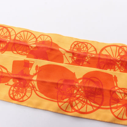 ツイリー Rayons X リボン リボン スカーフ シルク オレンジ イエロー エルメス 財布・小物 HERMES