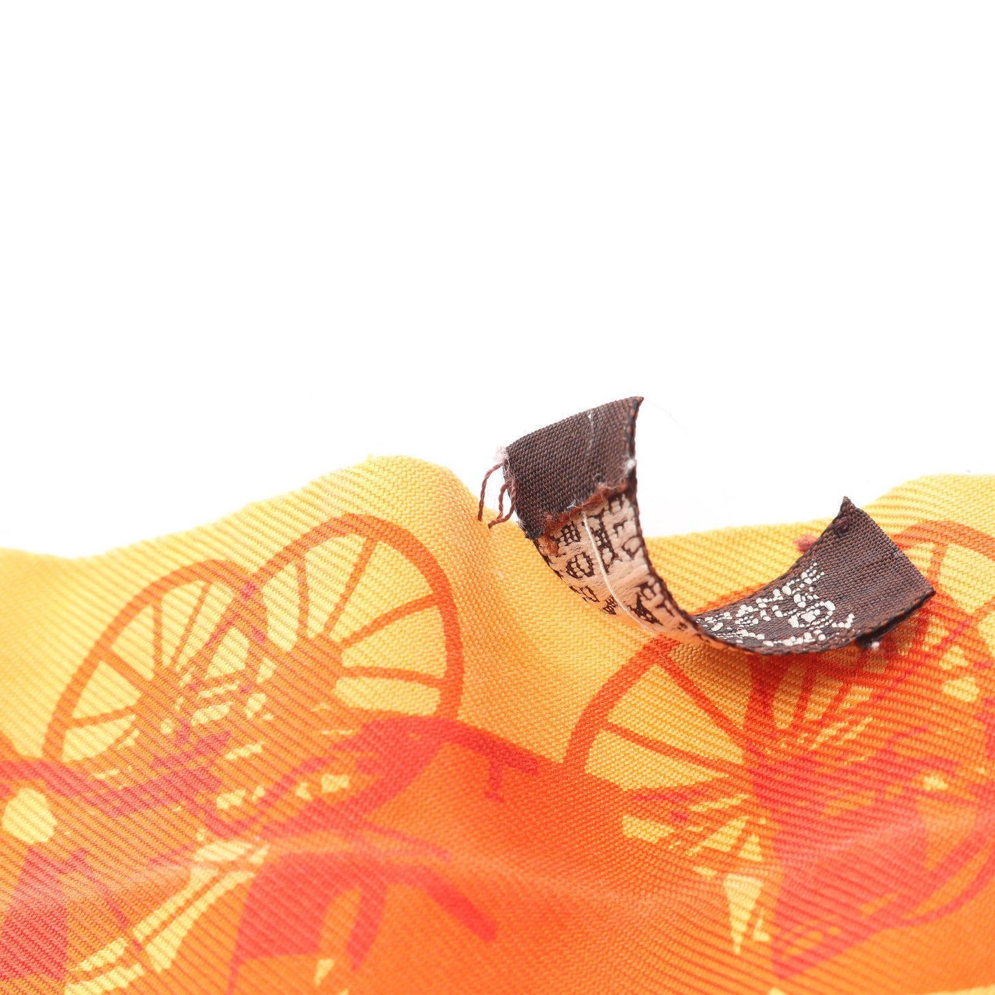 ツイリー Rayons X リボン リボン スカーフ シルク オレンジ イエロー エルメス 財布・小物 HERMES