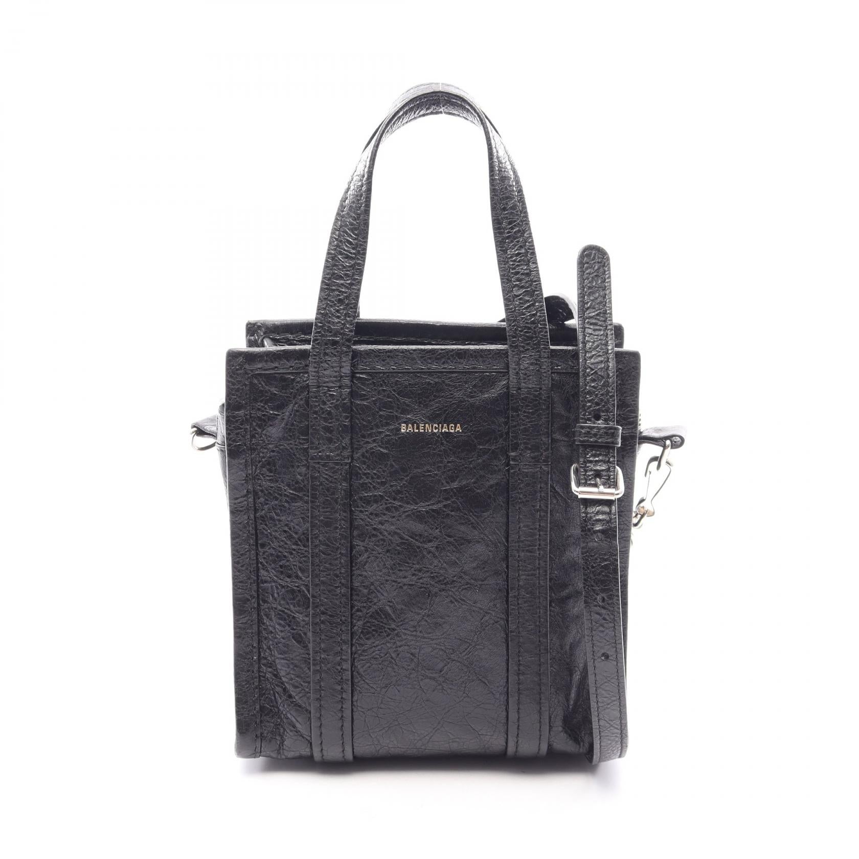 BAZAR SHOPPER バザール ショッパー XXS 2WAY ハンドバッグ レザー