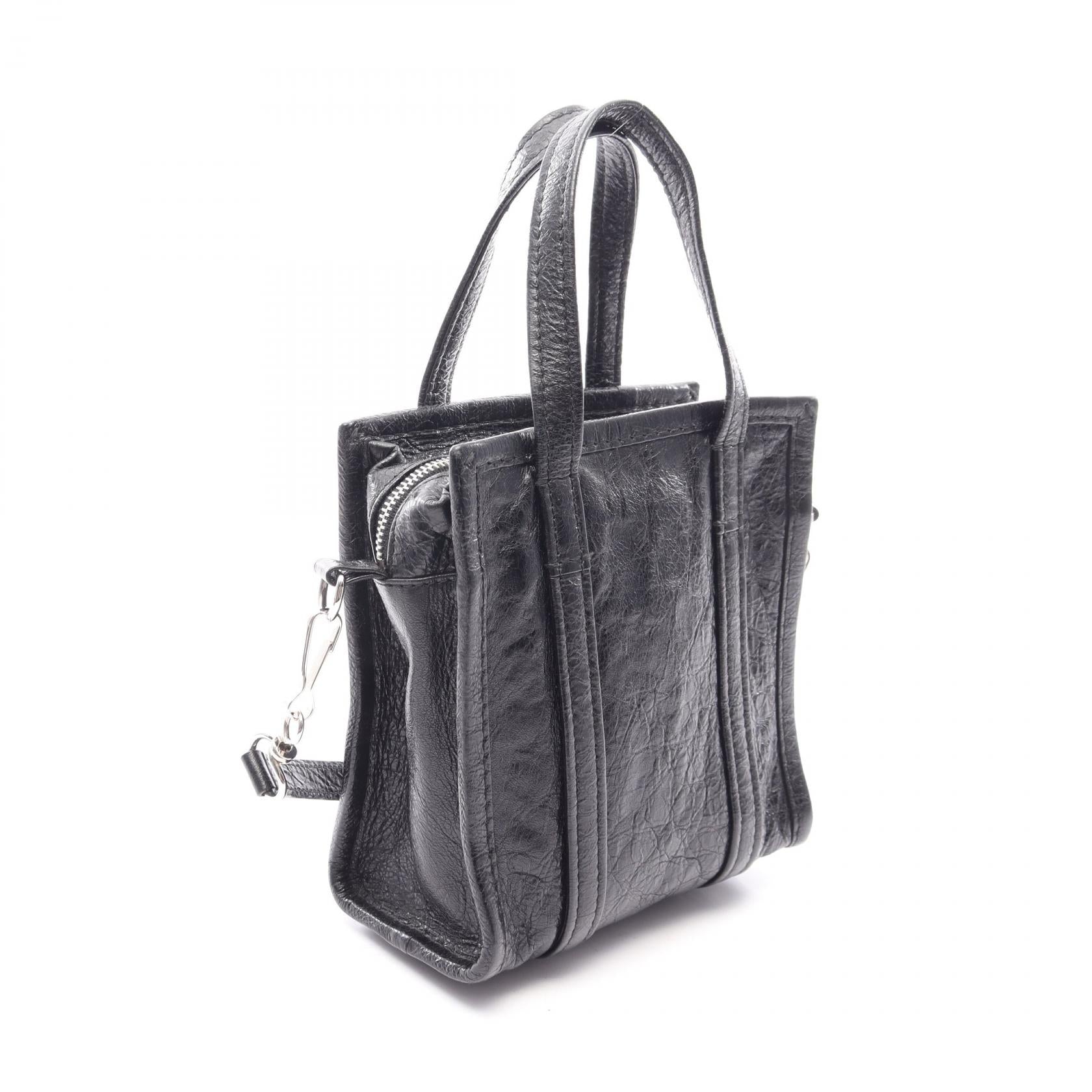 超美✨バレンシアガ　バザールショッパー　XXS　2wayハンドバッグ　レザー　黒 BAZAR SHOPPER バザール ショッパー XXS 2WAY ハンドバッグ レザー