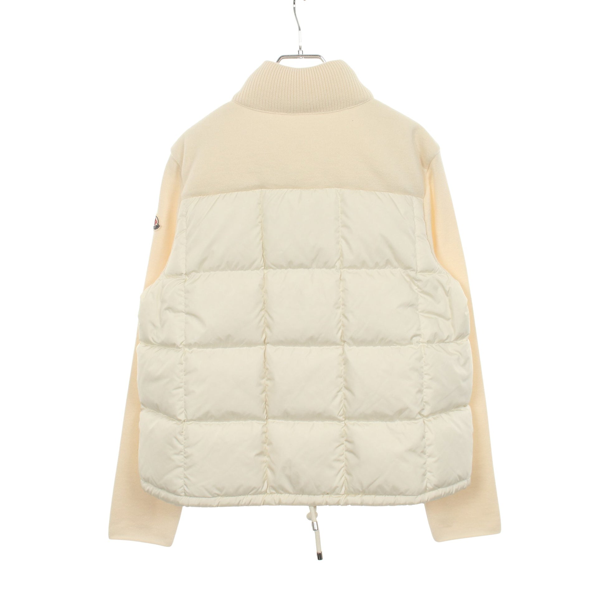 ニット切替 ダウンジャケット ナイロン ウール オフホワイト モンクレール アウター MONCLER