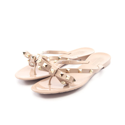 ロックスタッズ トングサンダル ラバー ピンクベージュ ヴァレンティノガラヴァーニ シューズ VALENTINO GARAVANI
