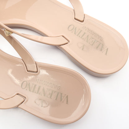 ロックスタッズ トングサンダル ラバー ピンクベージュ ヴァレンティノガラヴァーニ シューズ VALENTINO GARAVANI
