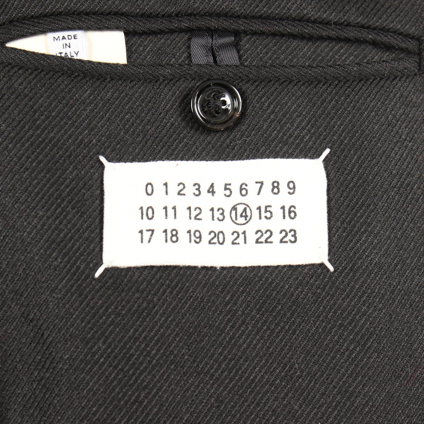 ショート チェスターコート ウール ブラック メゾンマルジェラ14 アウター Maison Margiela 14