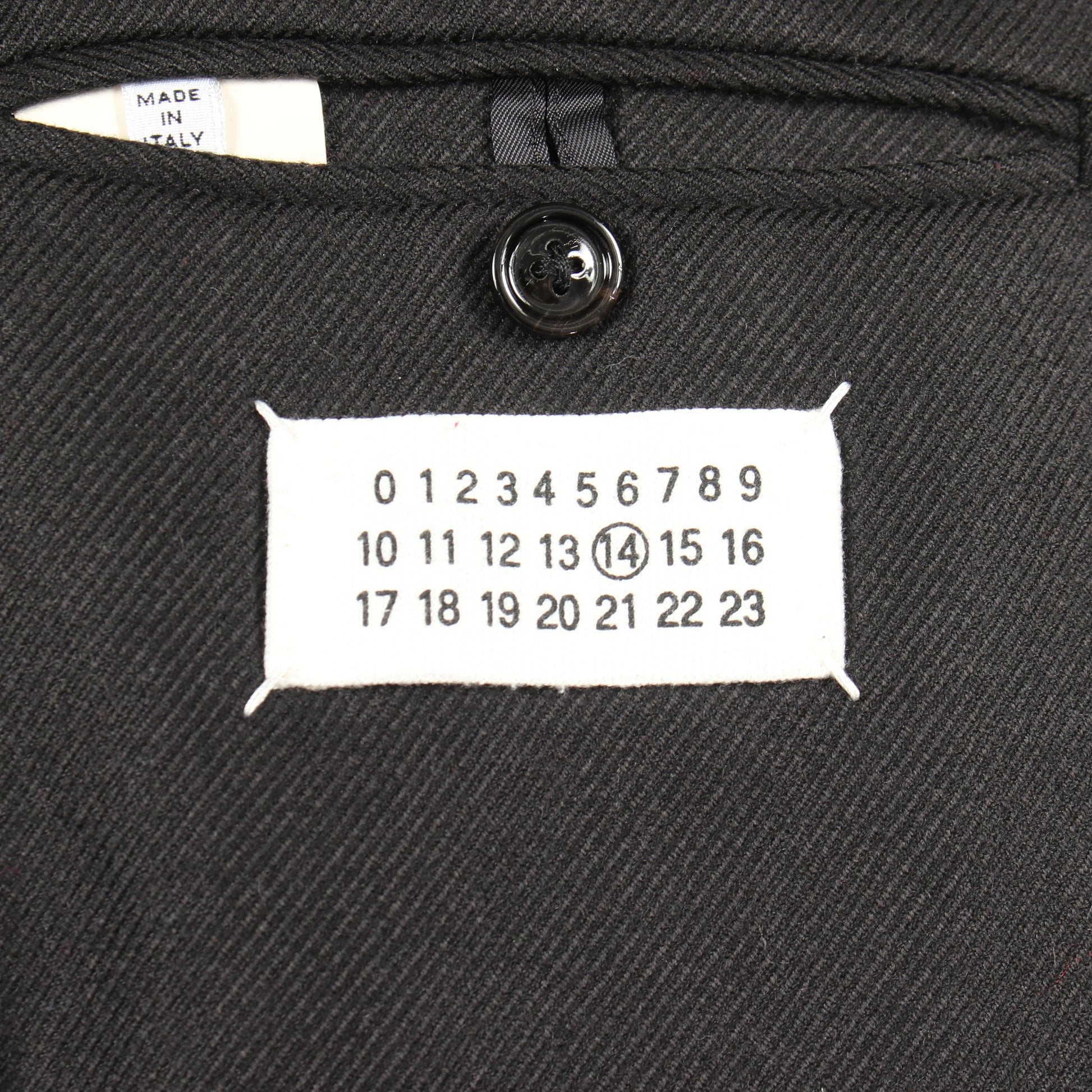 ショート チェスターコート ウール ブラック メゾンマルジェラ14 アウター Maison Margiela 14