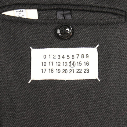 ショート チェスターコート ウール ブラック メゾンマルジェラ14 アウター Maison Margiela 14