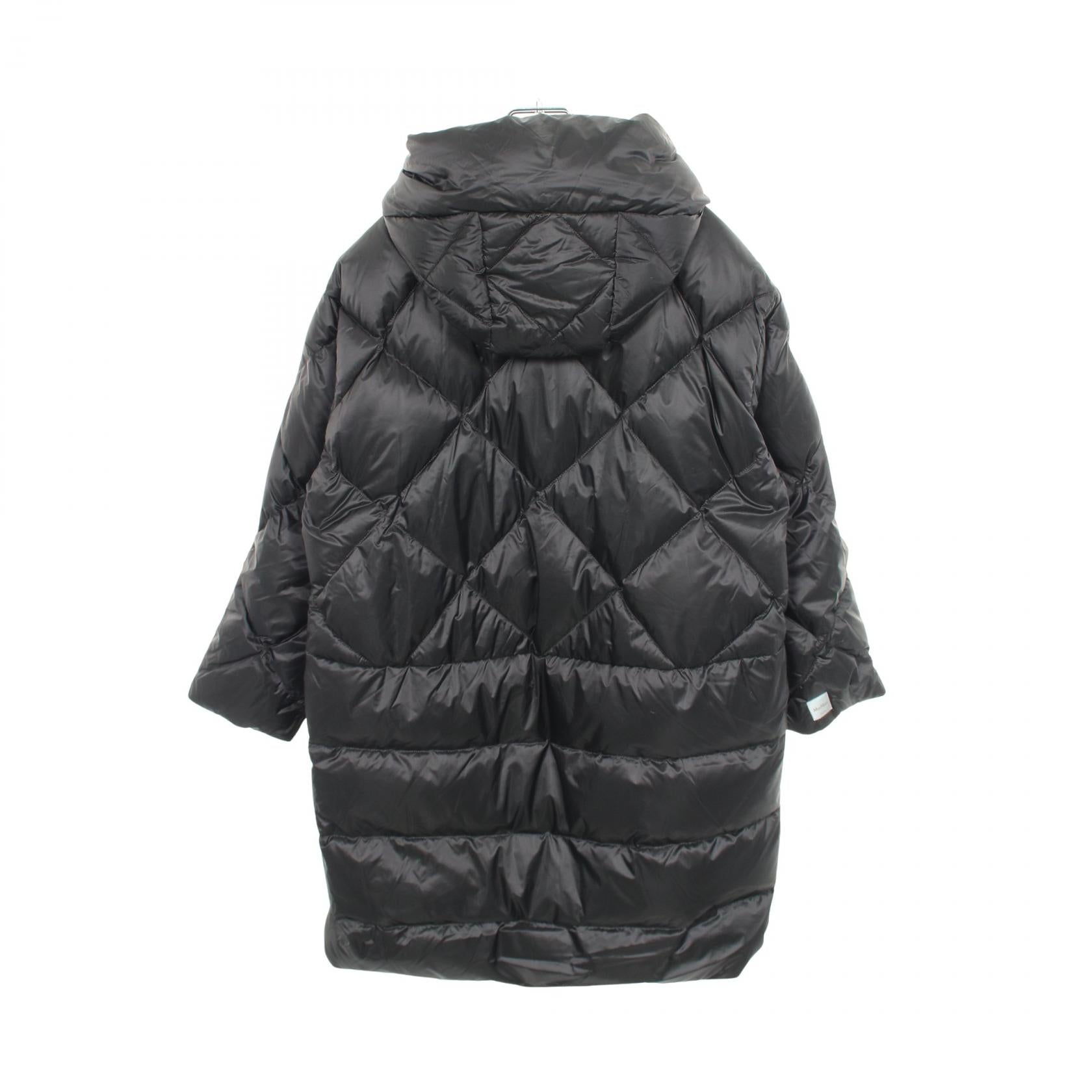 The Cube TREFE フード付き ダウンコート ナイロン ブラック マックスマーラ アウター Max Mara