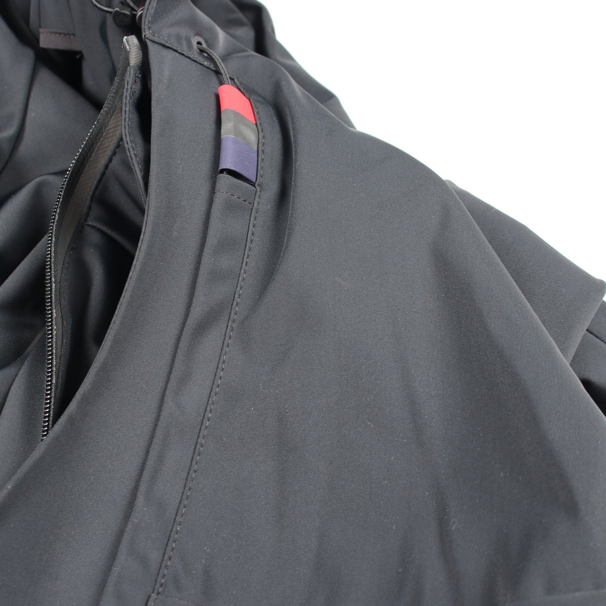 DEREK フード付き ジャケット ナイロン ブラック モンクレール アウター MONCLER