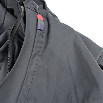 DEREK フード付き ジャケット ナイロン ブラック モンクレール アウター MONCLER