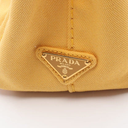 CANAPA カナパ ミニ ハンドバッグ トートバッグ キャンバス イエロー プラダ バッグ PRADA