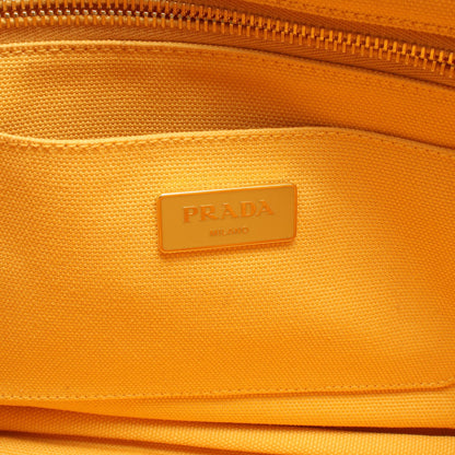 CANAPA カナパ ミニ ハンドバッグ トートバッグ キャンバス イエロー プラダ バッグ PRADA