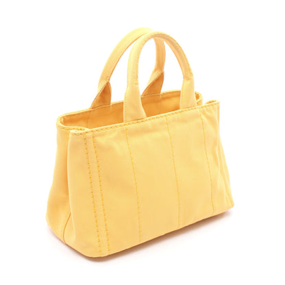 CANAPA カナパ ミニ ハンドバッグ トートバッグ キャンバス イエロー プラダ バッグ PRADA