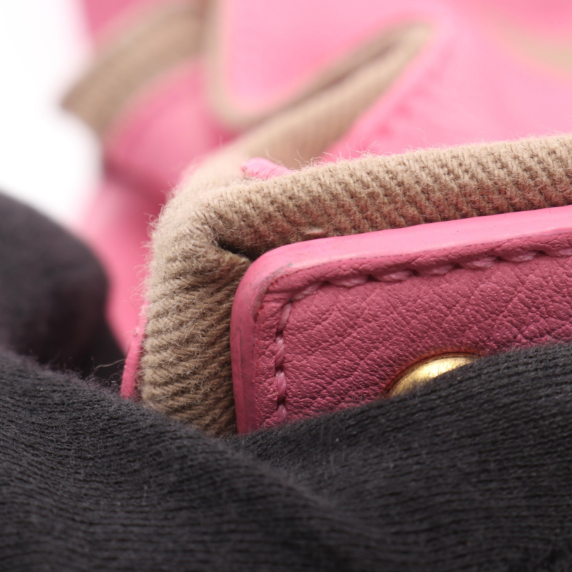 ミューズトゥ ハンドバッグ レザー キャンバス ピンク ベージュ イヴサンローラン バッグ YVES SAINT LAURENT