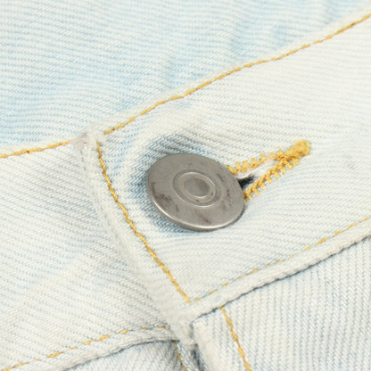 STEREOTYPE ボタンフライ ユーズド加工 デニムパンツ コットン ライトブルー メゾンマルジェラ10 ボトムス Maison Margiela 10