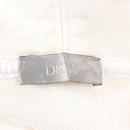 ロゴ刺繍 プルオーバーパーカー コットン オフホワイト クリスチャンディオール トップス Christian Dior