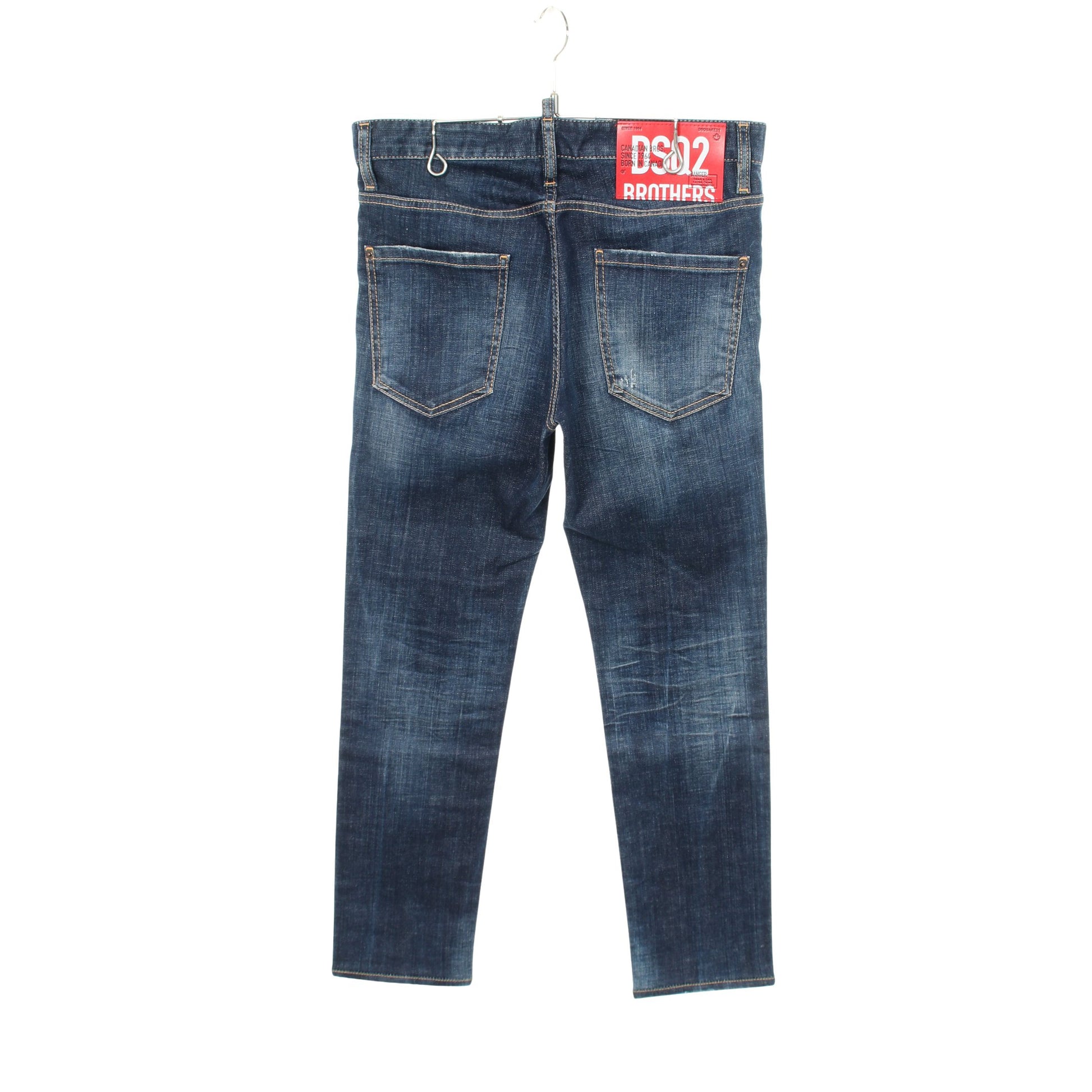 Cool Guy Jean ボタンフライ ダメージ加工 デニムパンツ コットン ブルー ディースクエアード ボトムス DSQUARED2