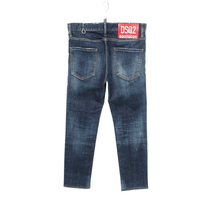 Cool Guy Jean ボタンフライ ダメージ加工 デニムパンツ コットン ブルー ディースクエアード ボトムス DSQUARED2