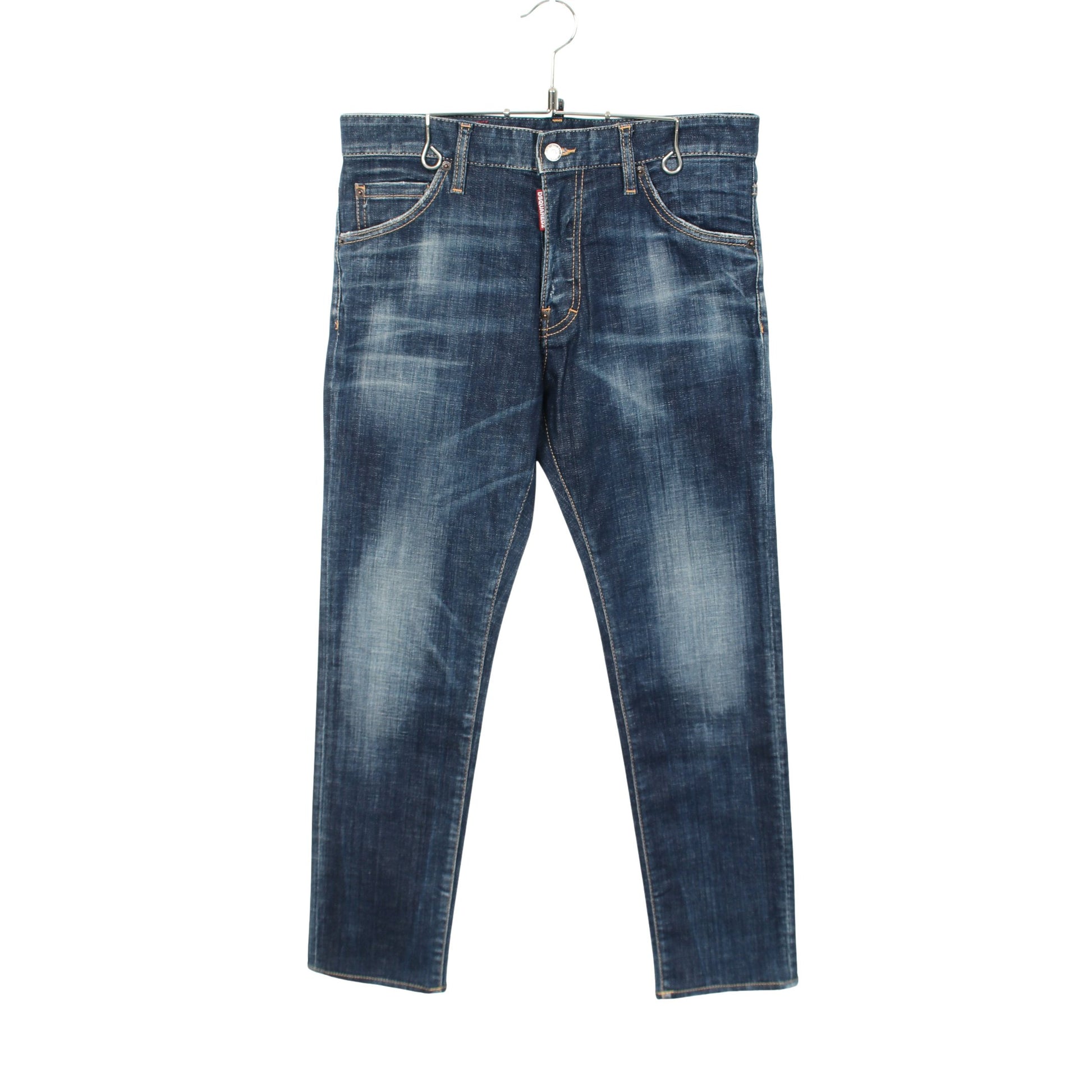 Cool Guy Jean ボタンフライ ダメージ加工 デニムパンツ コットン ブルー ディースクエアード ボトムス DSQUARED2