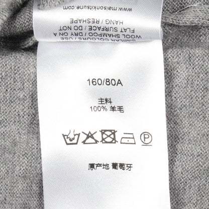 FOXパッチ レギュラー カーディガン ウール グレー メゾンキツネ トップス MAISON KITSUNE