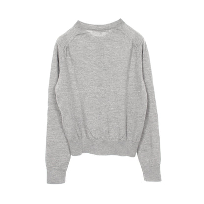 FOXパッチ レギュラー カーディガン ウール グレー メゾンキツネ トップス MAISON KITSUNE