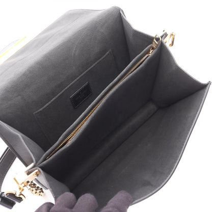 ドーフィーヌMM モノグラム 2WAY チェーンショルダーバッグ PVC レザー オフホワイト ブラック ルイヴィトン バッグ LOUIS VUITTON