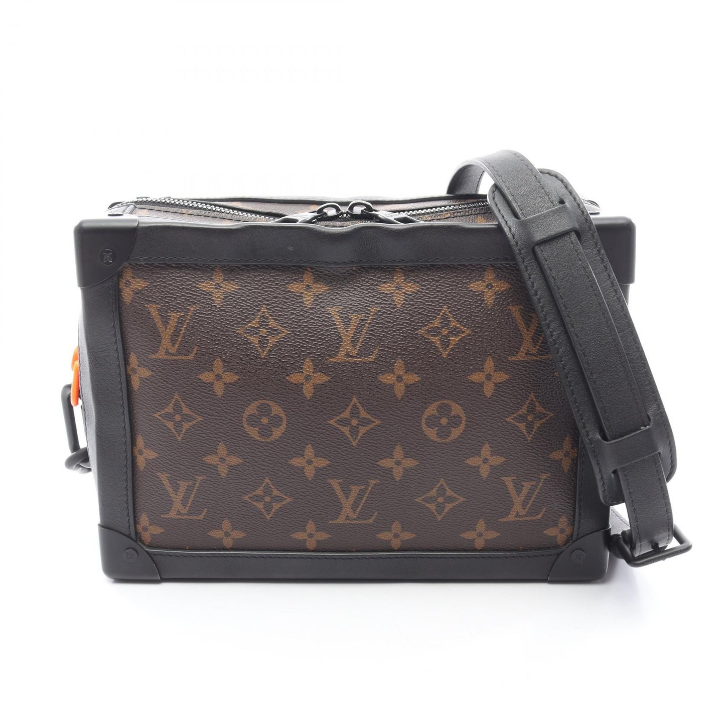 ソフトトランク モノグラムソーラーレイ ショルダーバッグ PVC レザー ブラウン ブラック ルイヴィトン バッグ LOUIS VUITTON