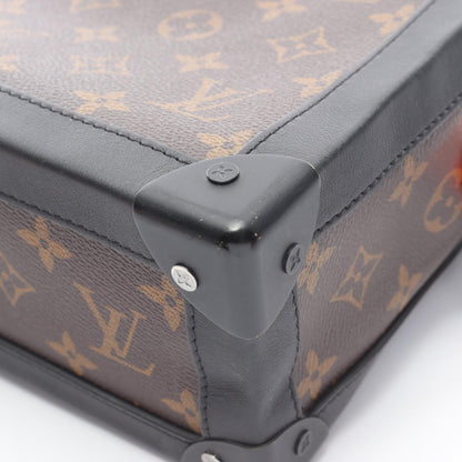 ソフトトランク モノグラムソーラーレイ ショルダーバッグ PVC レザー ブラウン ブラック ルイヴィトン バッグ LOUIS VUITTON