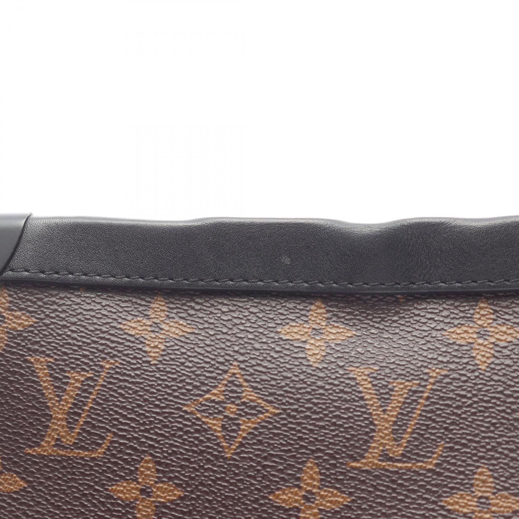 ソフトトランク モノグラムソーラーレイ ショルダーバッグ PVC レザー ブラウン ブラック ルイヴィトン バッグ LOUIS VUITTON