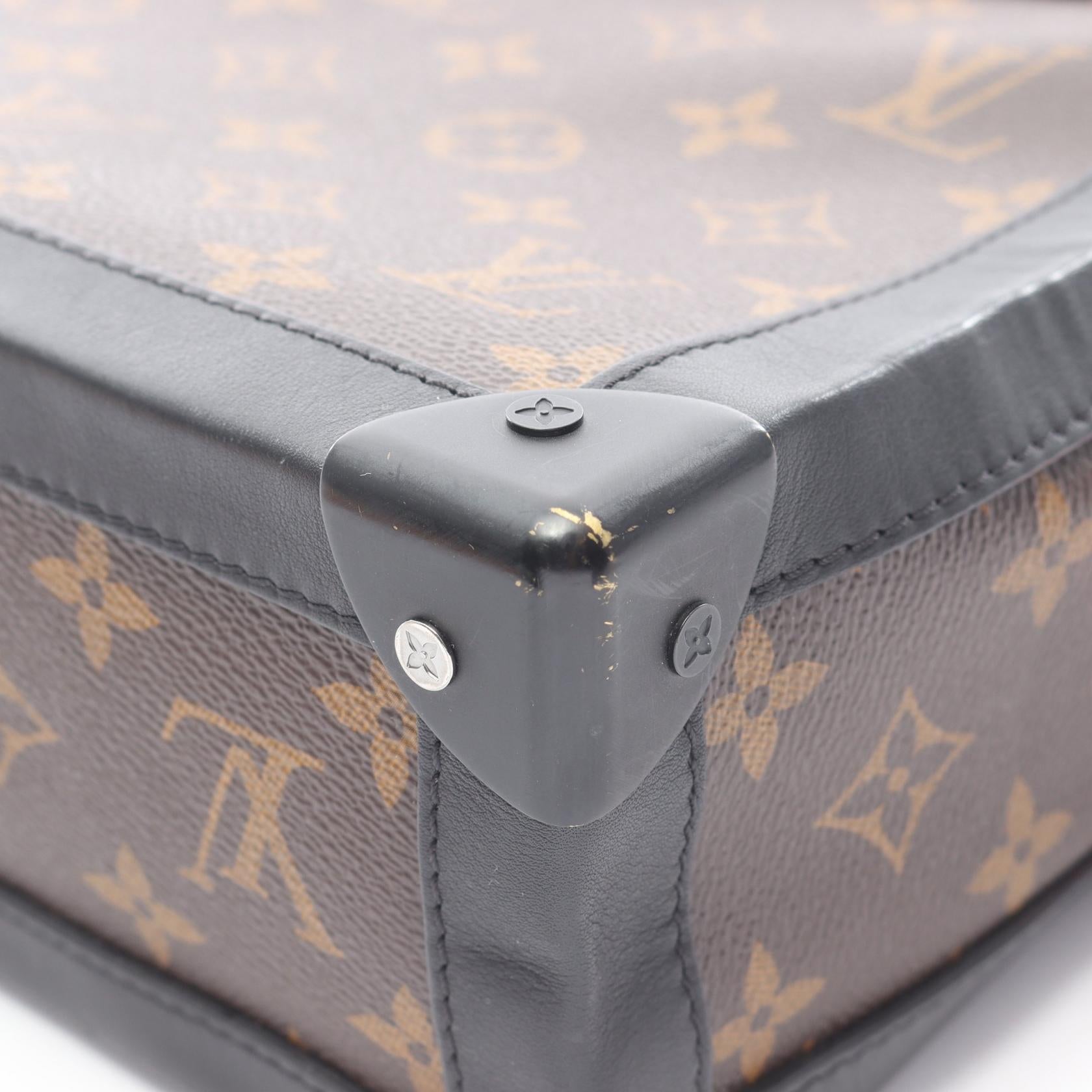 ソフトトランク モノグラムソーラーレイ ショルダーバッグ PVC レザー ブラウン ブラック ルイヴィトン バッグ LOUIS VUITTON