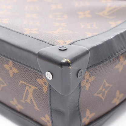 ソフトトランク モノグラムソーラーレイ ショルダーバッグ PVC レザー ブラウン ブラック ルイヴィトン バッグ LOUIS VUITTON