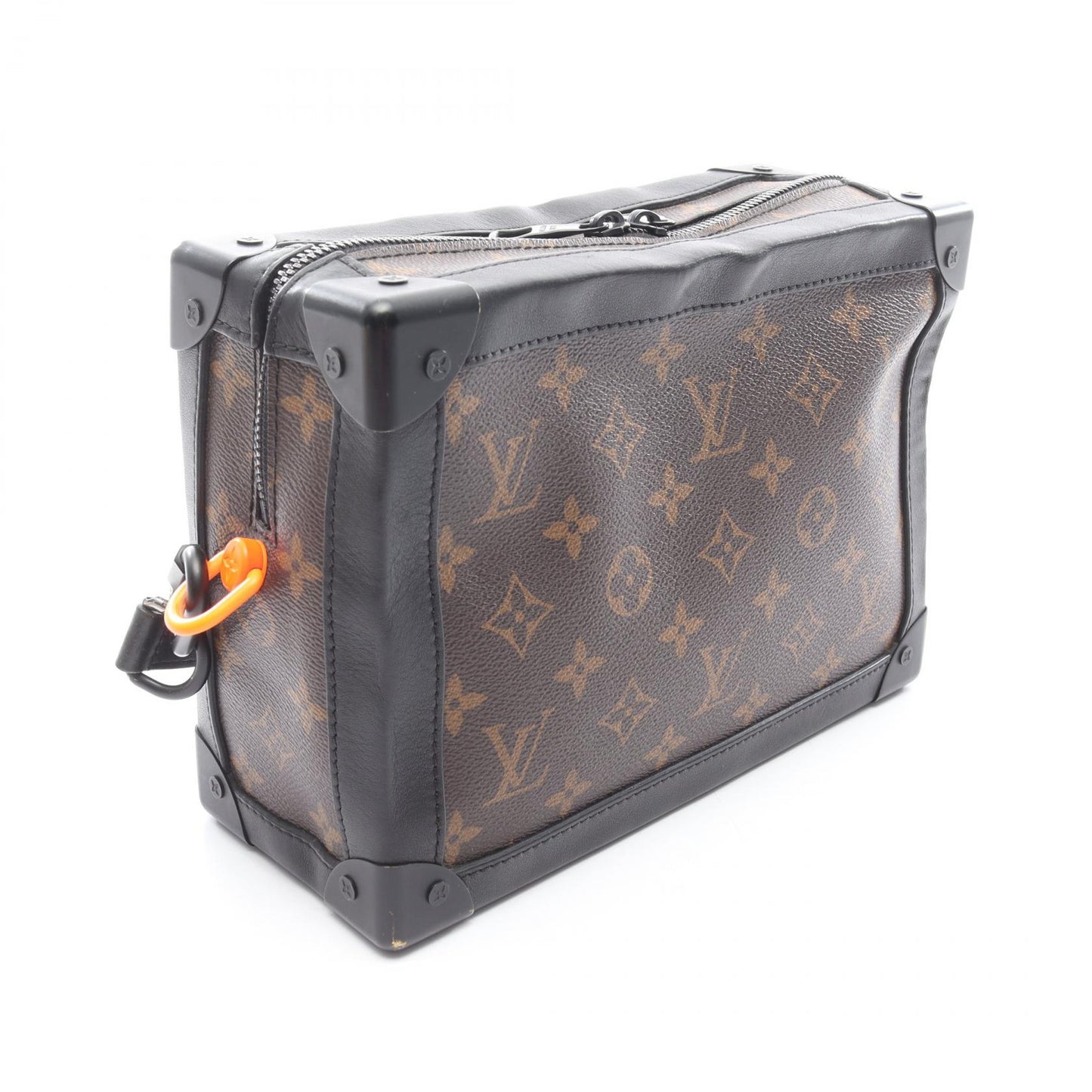 ソフトトランク モノグラムソーラーレイ ショルダーバッグ PVC レザー ブラウン ブラック ルイヴィトン バッグ LOUIS VUITTON
