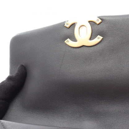 19 ディズヌフ マトラッセ コンビ金具 2WAY チェーンショルダーバッグ ラムスキン グレー シャネル バッグ CHANEL