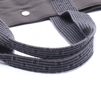 エールラインGM ハンドバッグ トートバッグ キャンバス ダークグレー シルバー金具 エルメス バッグ HERMES