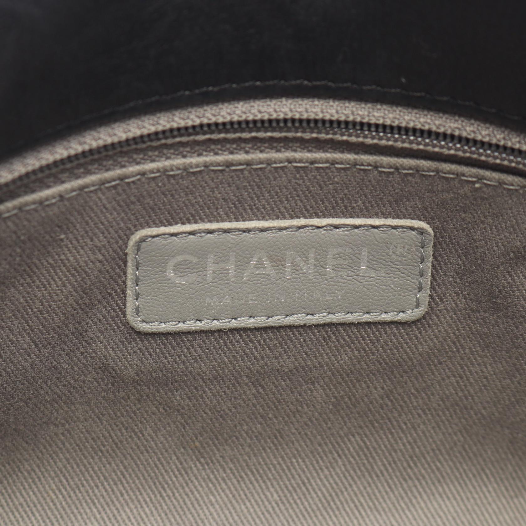 ワイルドステッチ チェーンショルダーバッグ レザー ブラック シルバー金具 シャネル バッグ CHANEL