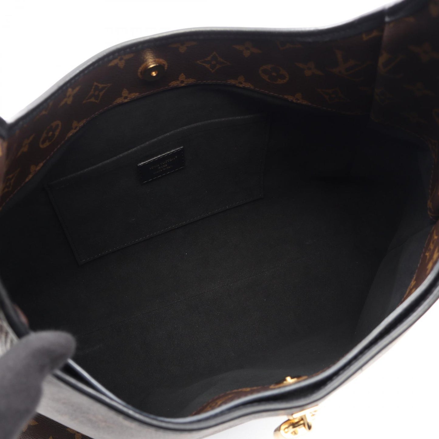 ザ ドロップ GM モノグラム ワンショルダーバッグ PVC レザー ブラウン ブラック ルイヴィトン バッグ LOUIS VUITTON