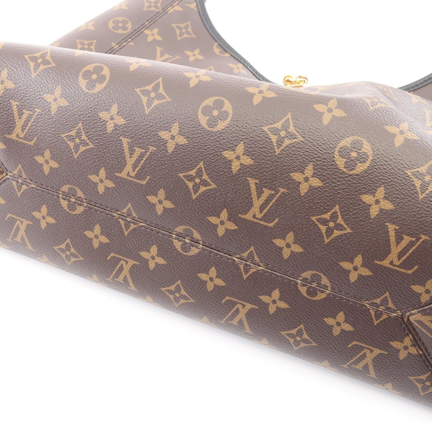 ザ ドロップ GM モノグラム ワンショルダーバッグ PVC レザー ブラウン ブラック ルイヴィトン バッグ LOUIS VUITTON