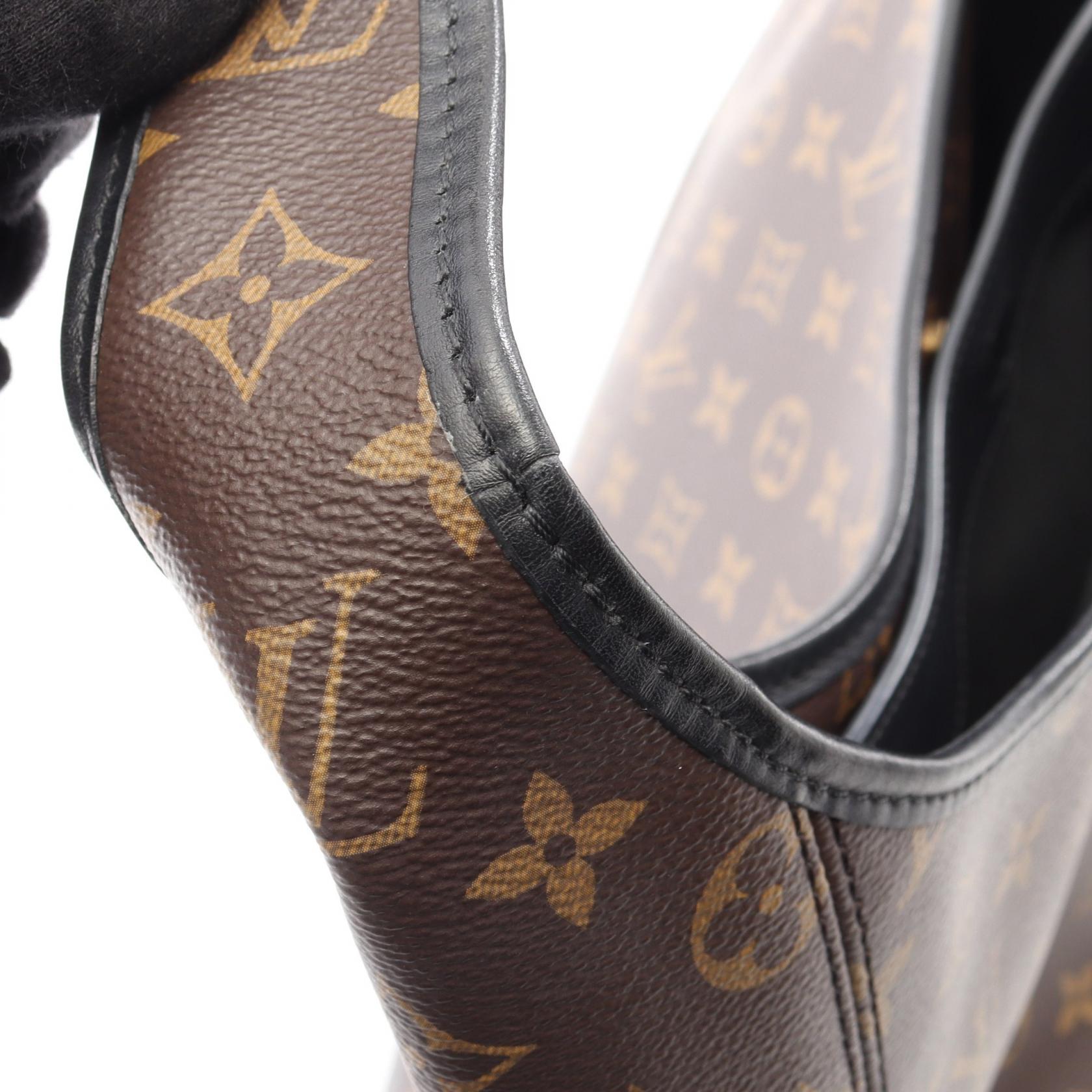ザ ドロップ GM モノグラム ワンショルダーバッグ PVC レザー ブラウン ブラック ルイヴィトン バッグ LOUIS VUITTON