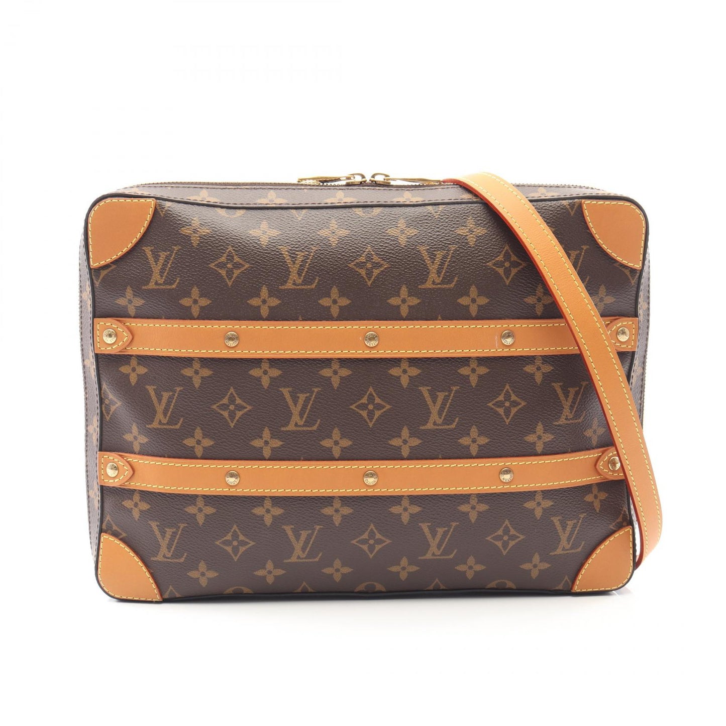 ソフトトランク メッセンジャー MM モノグラム レガシー ショルダーバッグ PVC レザー ブラウン ルイヴィトン バッグ LOUIS VUITTON