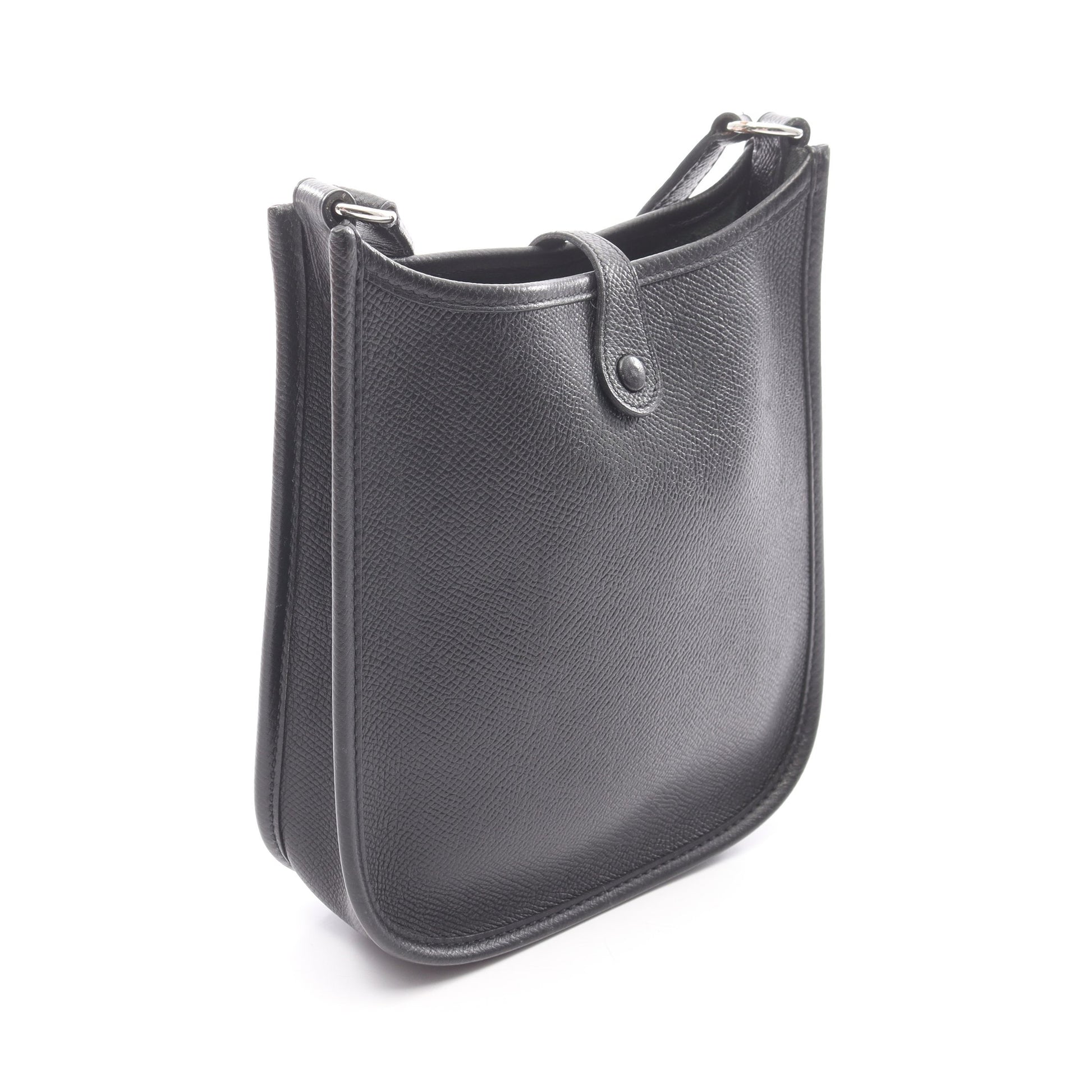 エヴリンTPM ショルダーバッグ ヴォーエプソン ブラック シルバー金具 □L刻印 エルメス バッグ HERMES