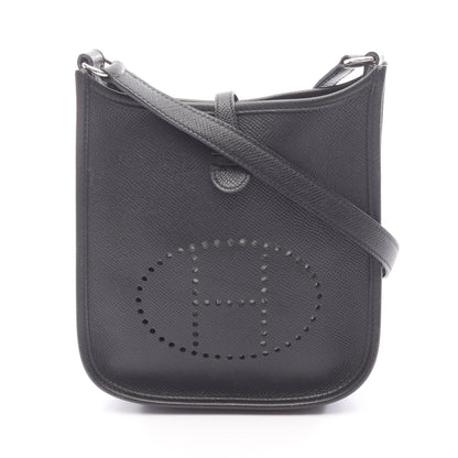 エヴリンTPM ショルダーバッグ ヴォーエプソン ブラック シルバー金具 □L刻印 エルメス バッグ HERMES
