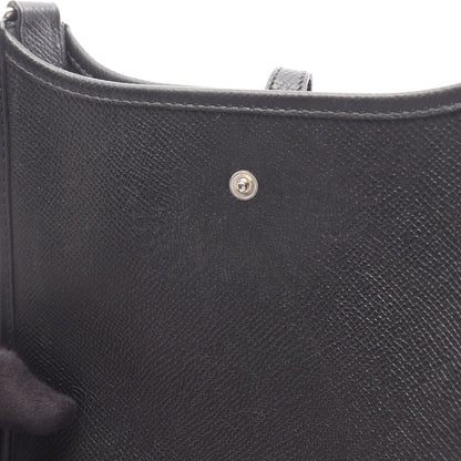 エヴリンTPM ショルダーバッグ ヴォーエプソン ブラック シルバー金具 □L刻印 エルメス バッグ HERMES