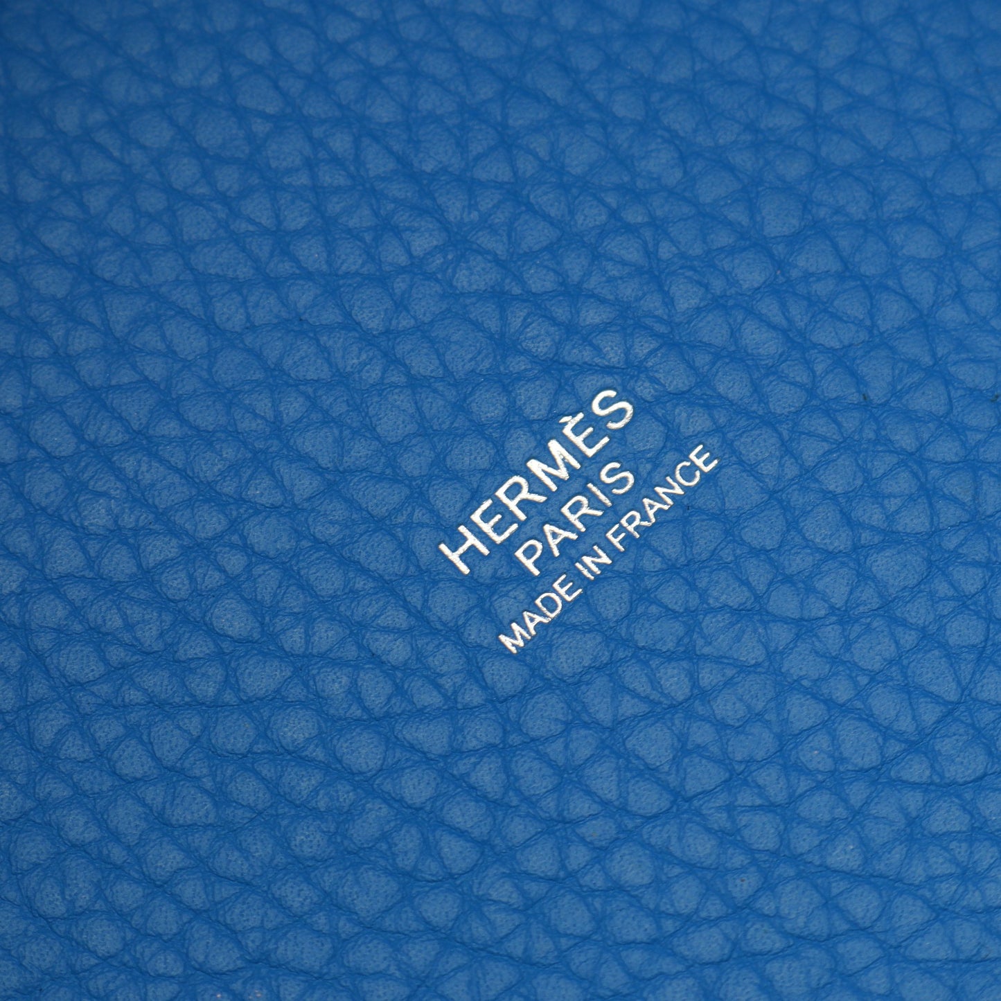 ピコタンロックPM ブルーイドラ ハンドバッグ トリヨンクレマンス ブルー シルバー金具 □P刻印 エルメス バッグ HERMES
