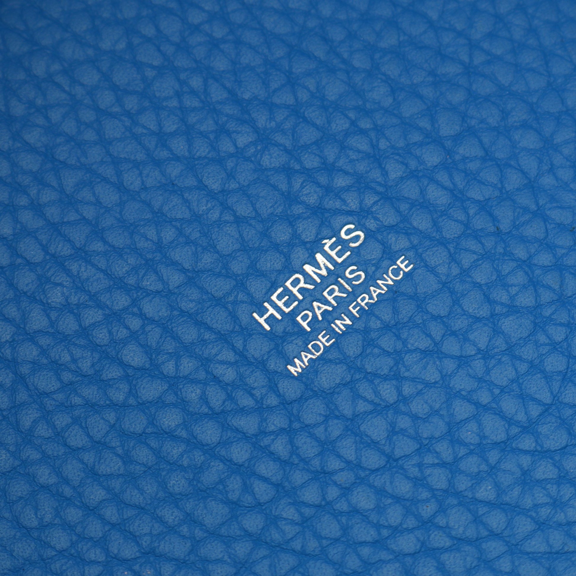 ピコタンロックPM ブルーイドラ ハンドバッグ トリヨンクレマンス ブルー シルバー金具 □P刻印 エルメス バッグ HERMES